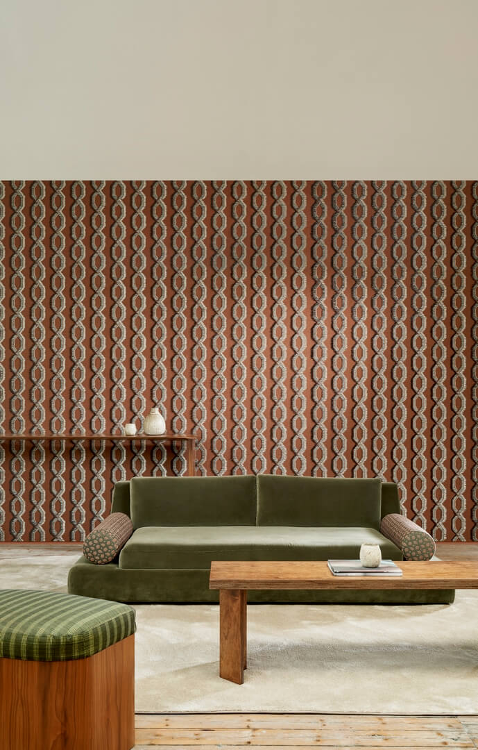 Tapeta tekstylna geometryczna Arte Franges 58524 Le Couturier
