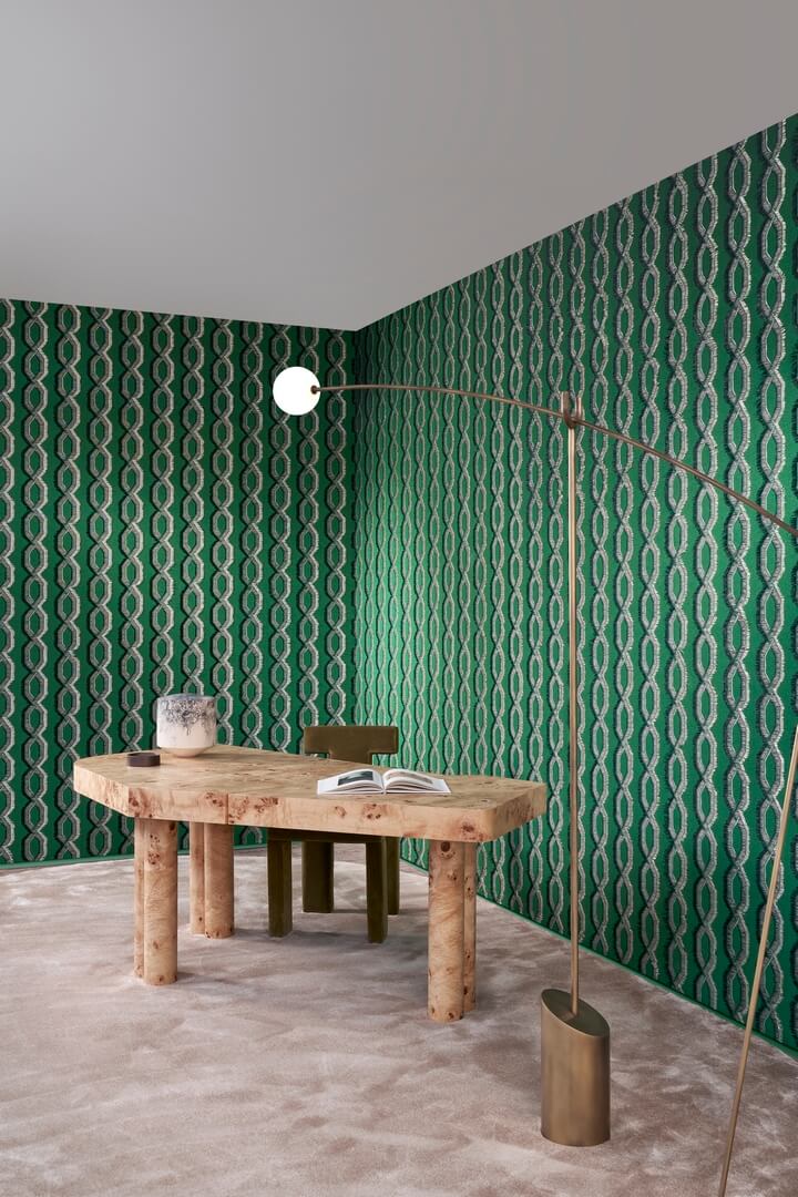 Tapeta tekstylna geometryczna Arte Franges 58525 Le Couturier