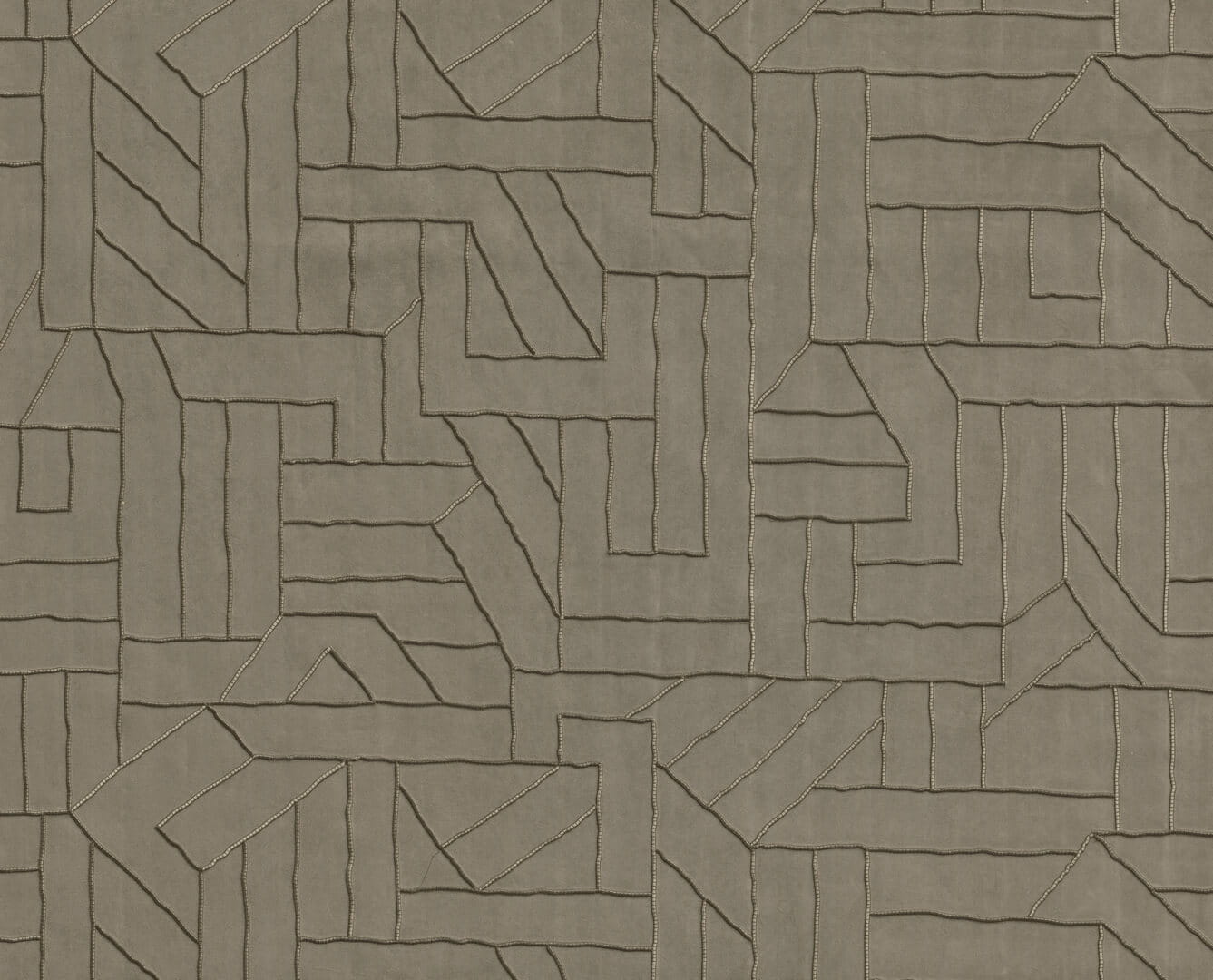 Tapeta tekstylna z haftowanym wzorem Arte La Derive 58502 Le Couturier