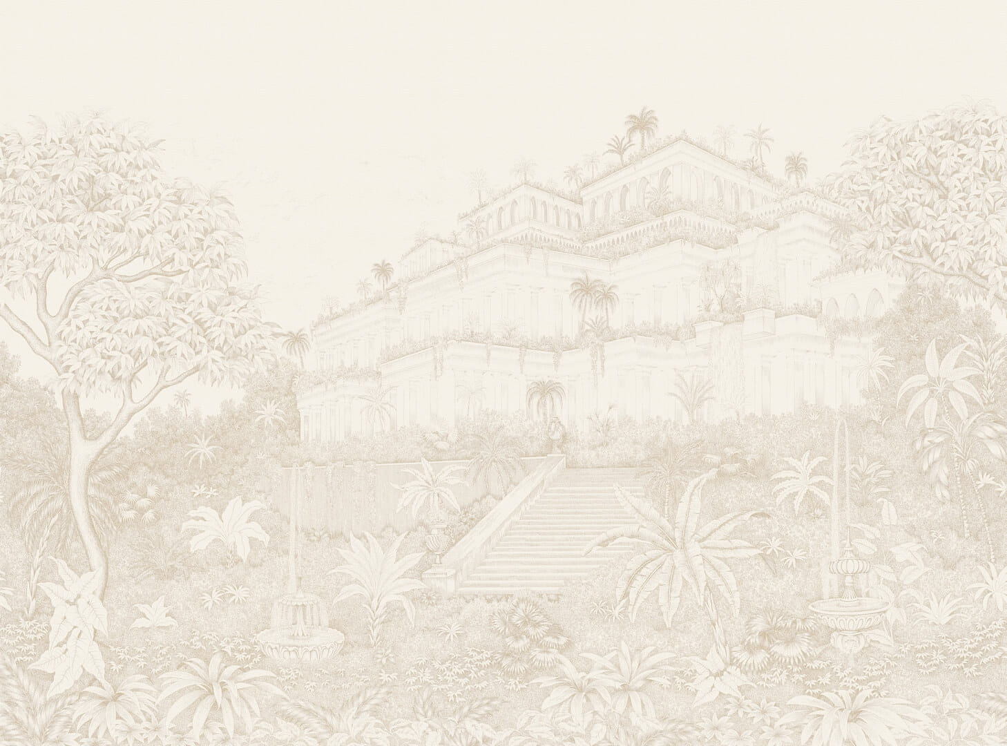 Fototapeta wiszące ogrody Babilonu Les Dominotiers DOM3001 Jardin Suspendu Dore Volume 13