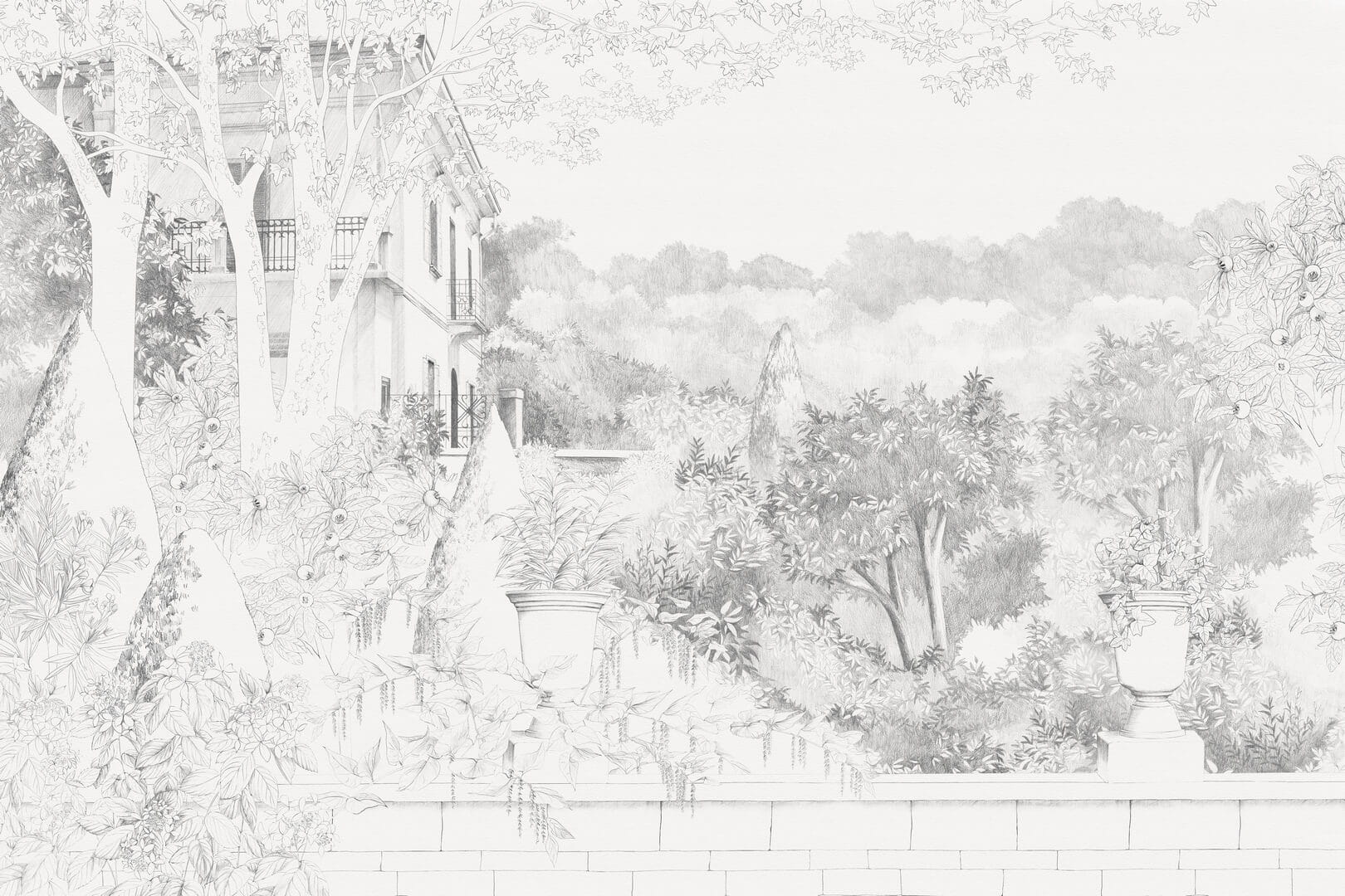 Fototapeta krajobraz architektury i ogrodu Les Dominotiers DOM3004 Jardin De Famille Volume 13