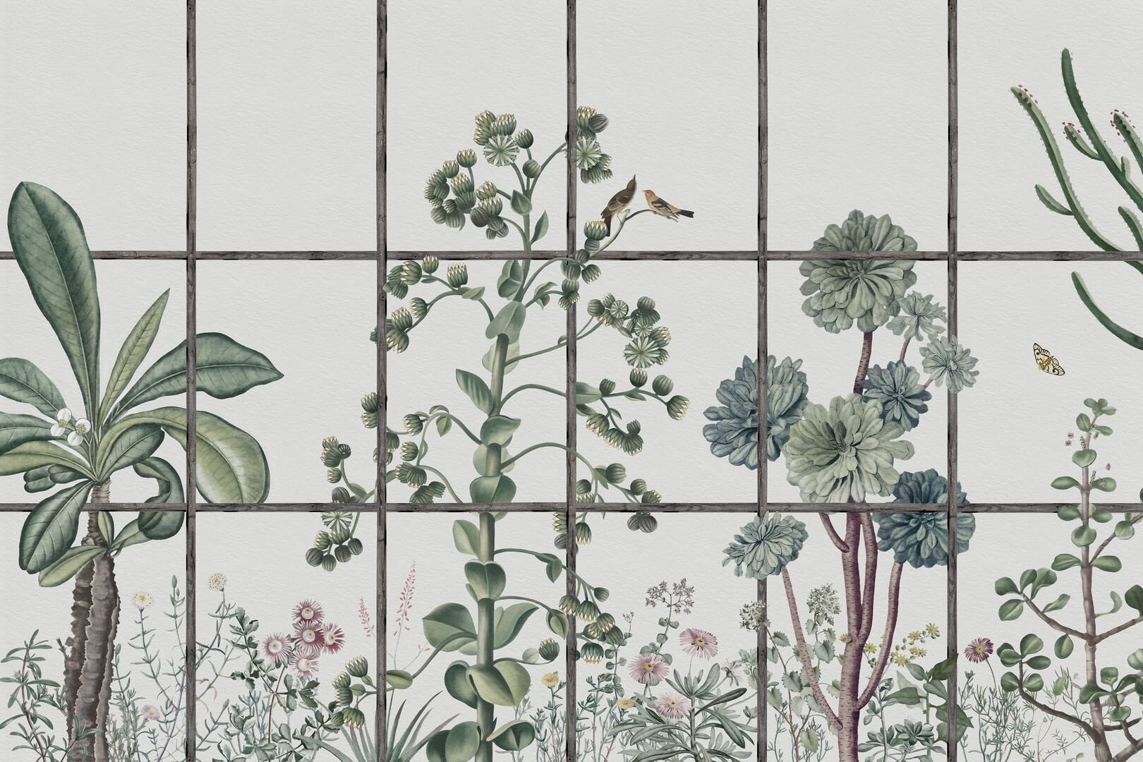 Fototapeta egzotyczna roślinność Les Dominotiers DOM3005 Jardin Secret Volume 13