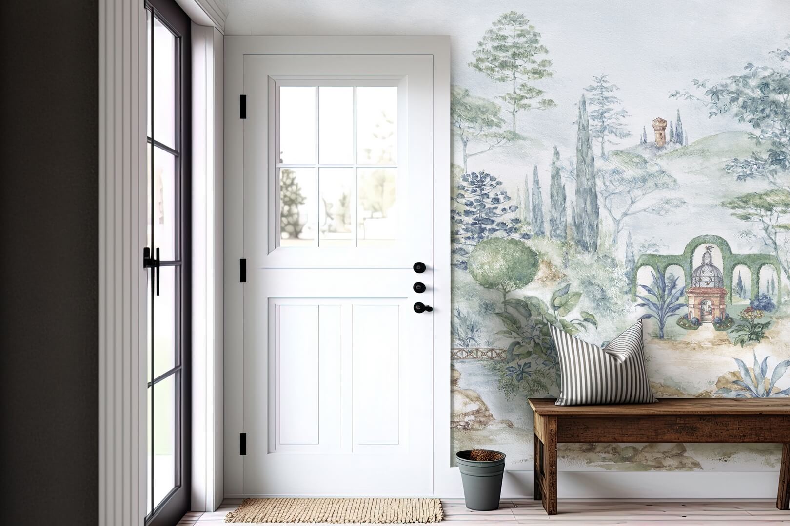 Fototapeta krajobraz włoskiego ogrodu Les Dominotiers DOM3012 Jardin Italien Volume 13