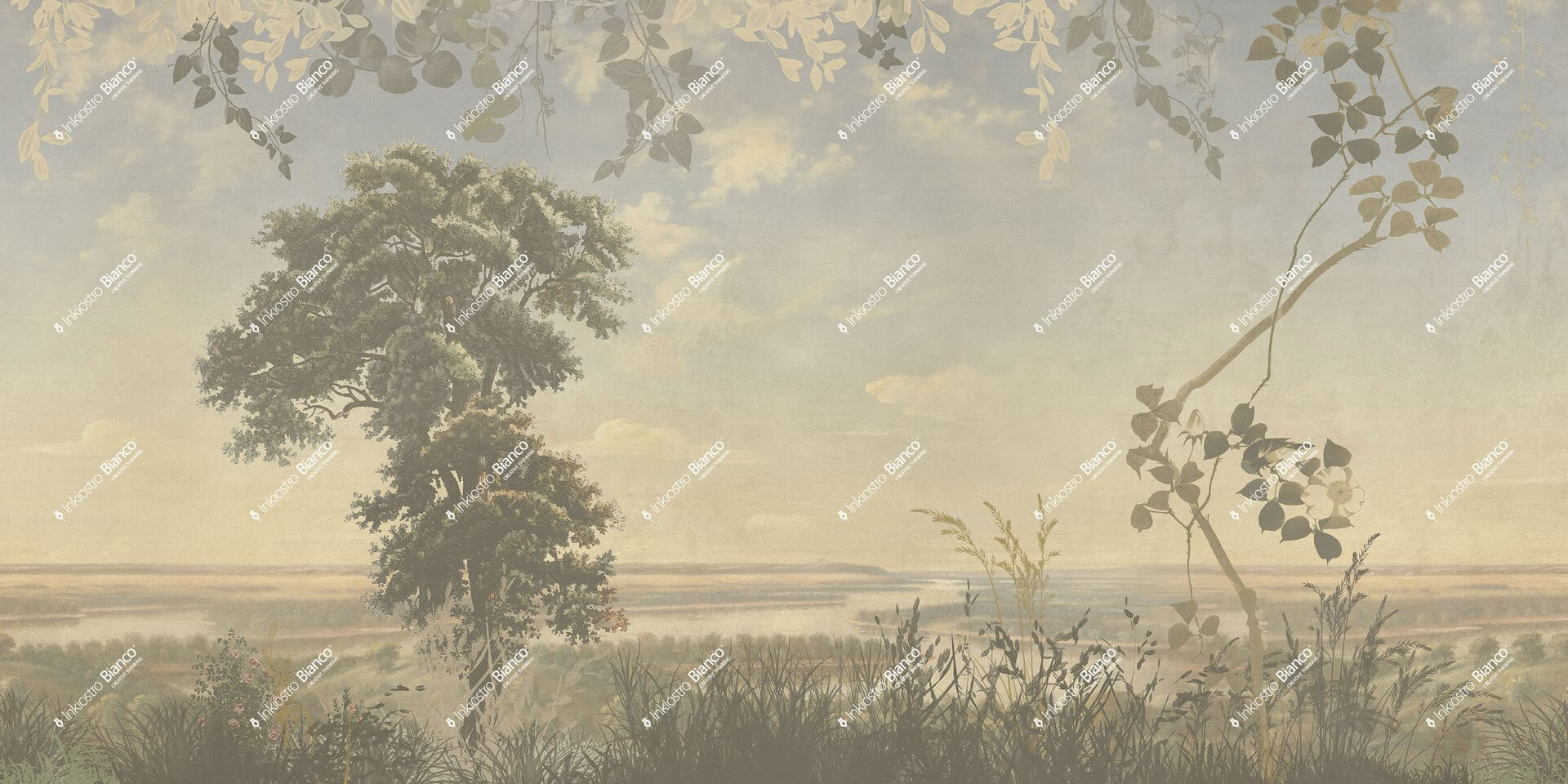 Fototapeta krajobraz natury Inkiostro Bianco DISTANTIAM PROSPECTUS INKCKSO2402 White Paper