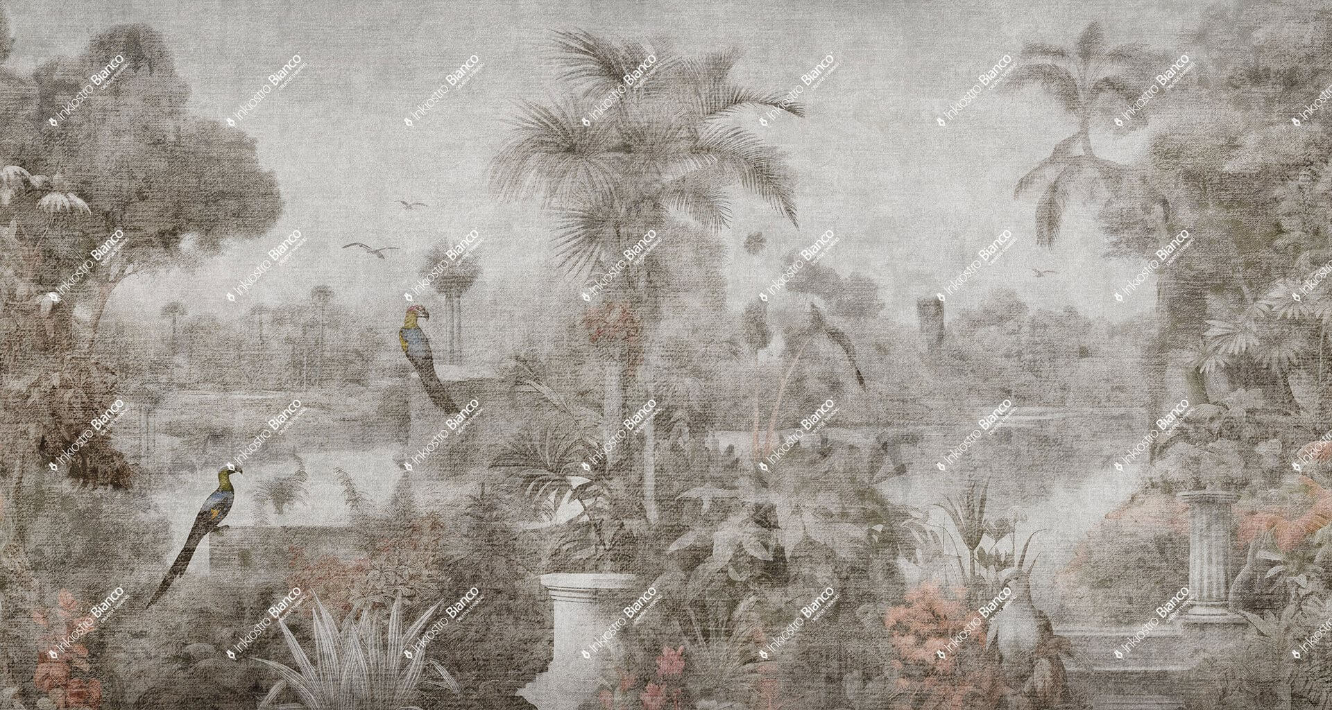 Fototapeta egzotyczny Inkiostro Bianco GREIGE INKLBON2401 White Paper