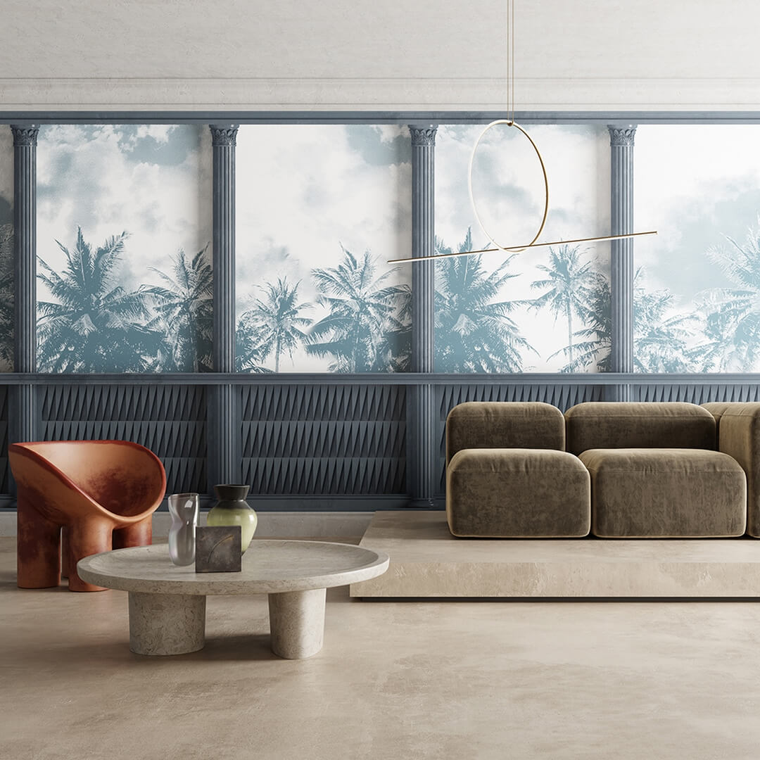 Fototapeta palmy i architektura Inkiostro Bianco EUPHEMIA INKDHES2101 Architecture