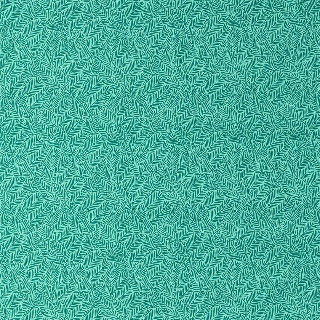 Tkanina bawełniana z roślinnym wzorem Morris & Co. 227225 Yew & Aril Bedford Park Fabric