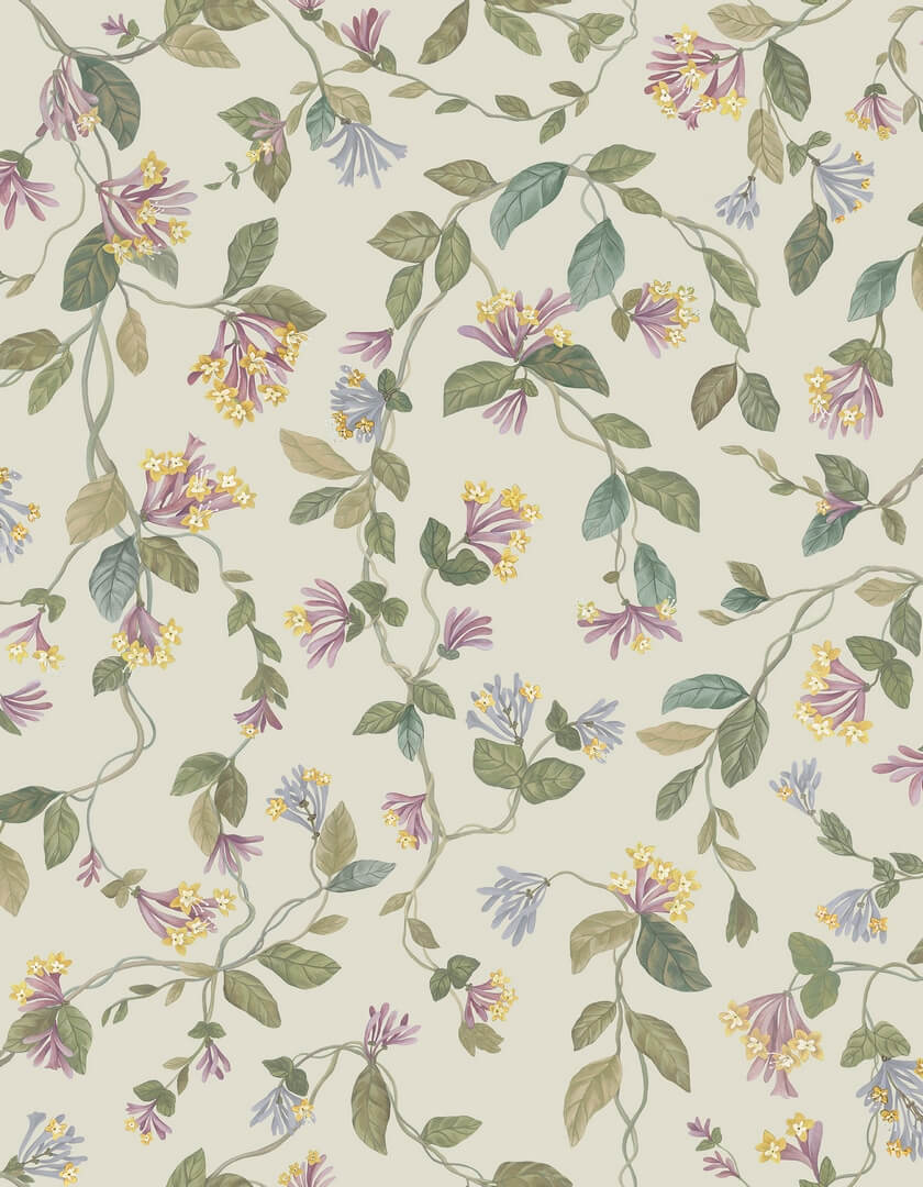 Tapeta roślinne pnącza Cole & Son Flora 124/3020 Selection of Hummingbirds