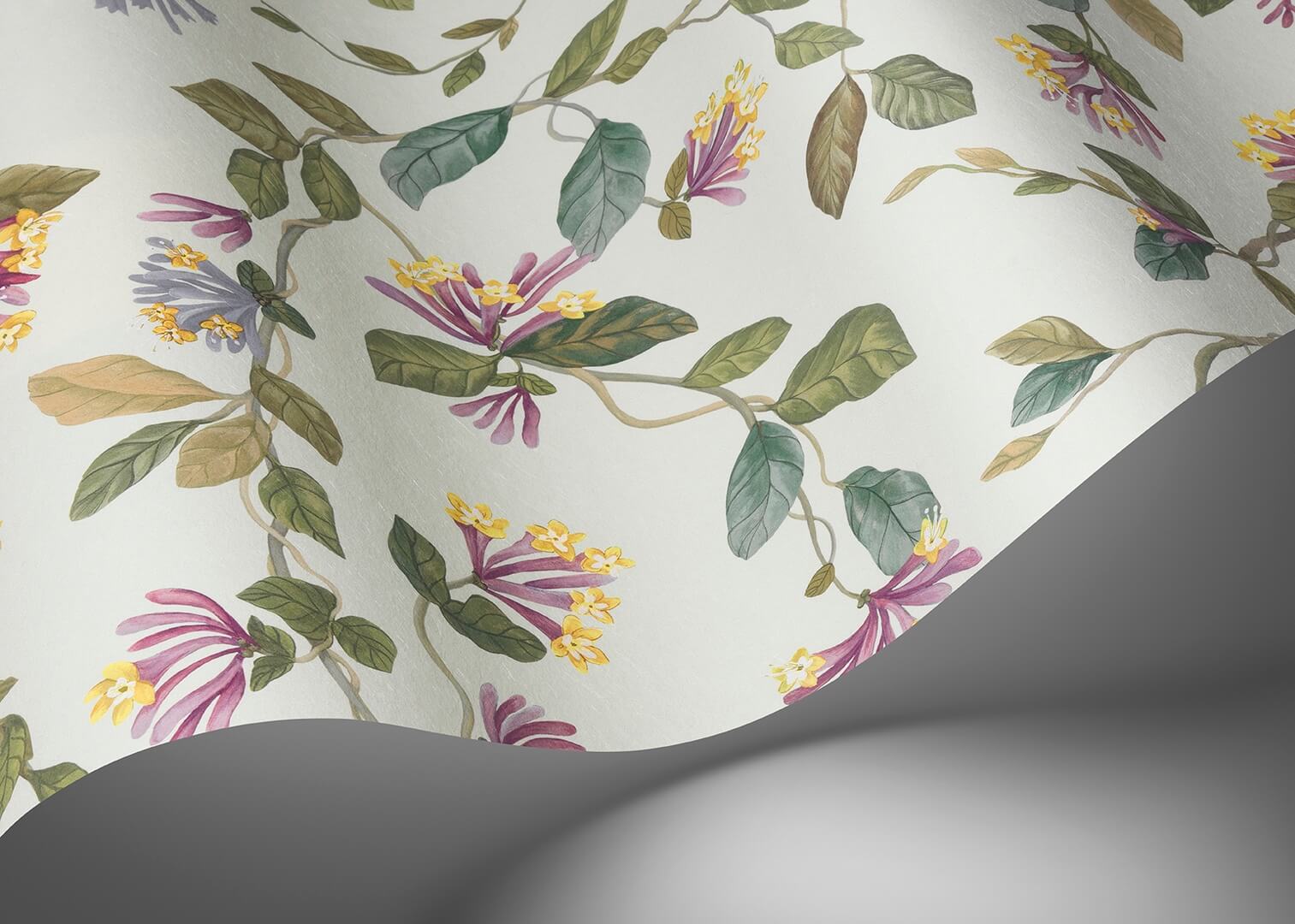 Tapeta roślinne pnącza Cole & Son Flora 124/3020 Selection of Hummingbirds
