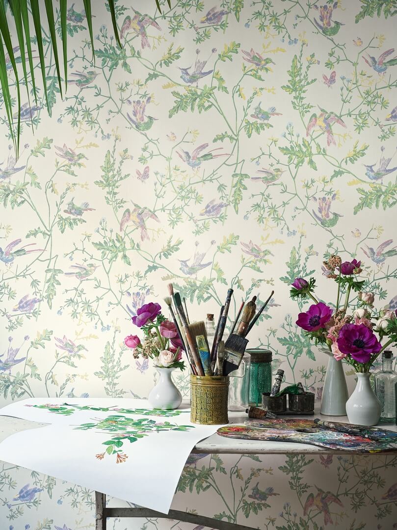 Tapeta ptaki Cole & Son Hummingbirds 124/1001 Selection of Hummingbirds