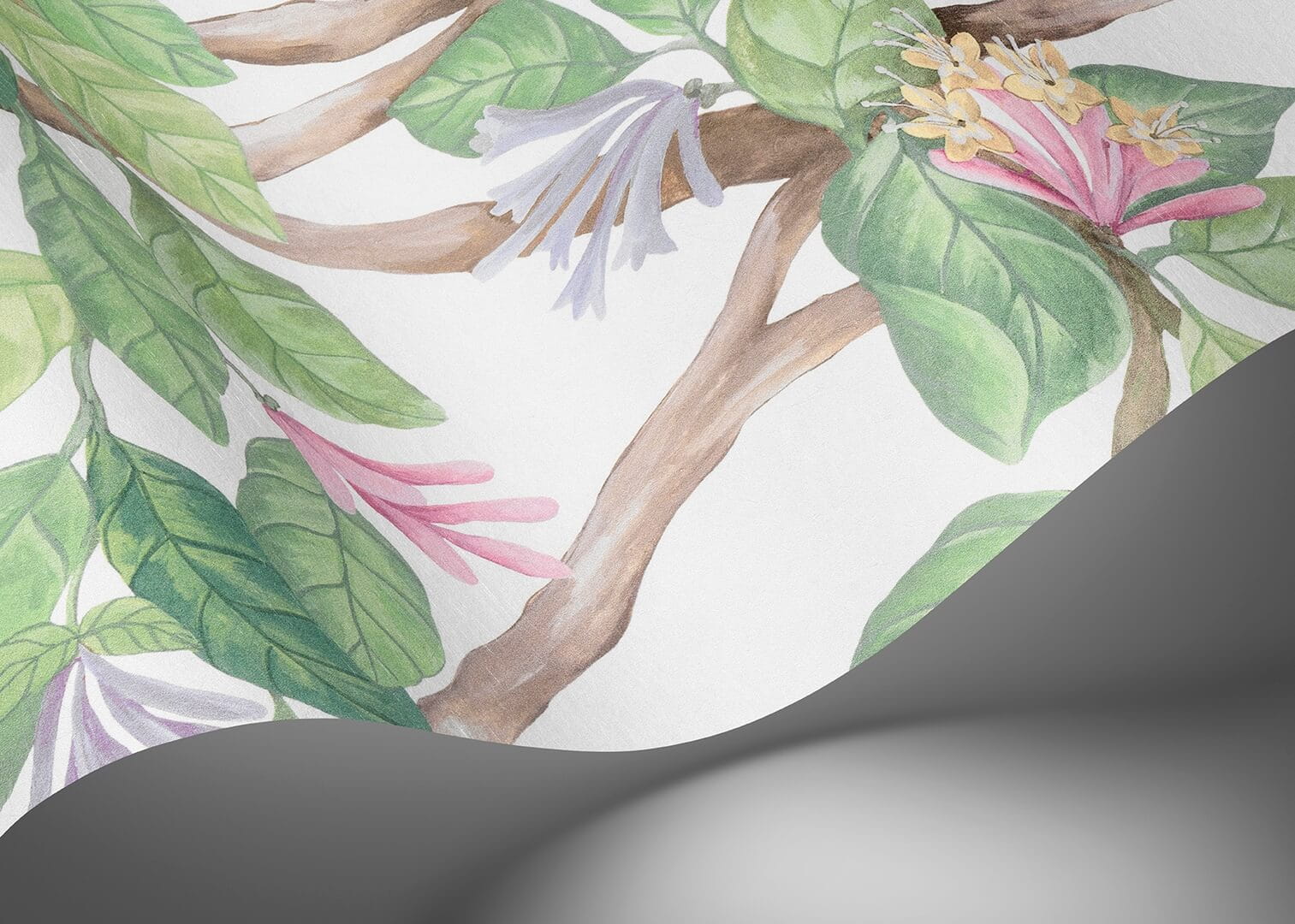 Mural botaniczny - pnącza roślin, ptaki i motyle Cole & Son Hummingbirds Flora 124/2008 Selection of Hummingbirds