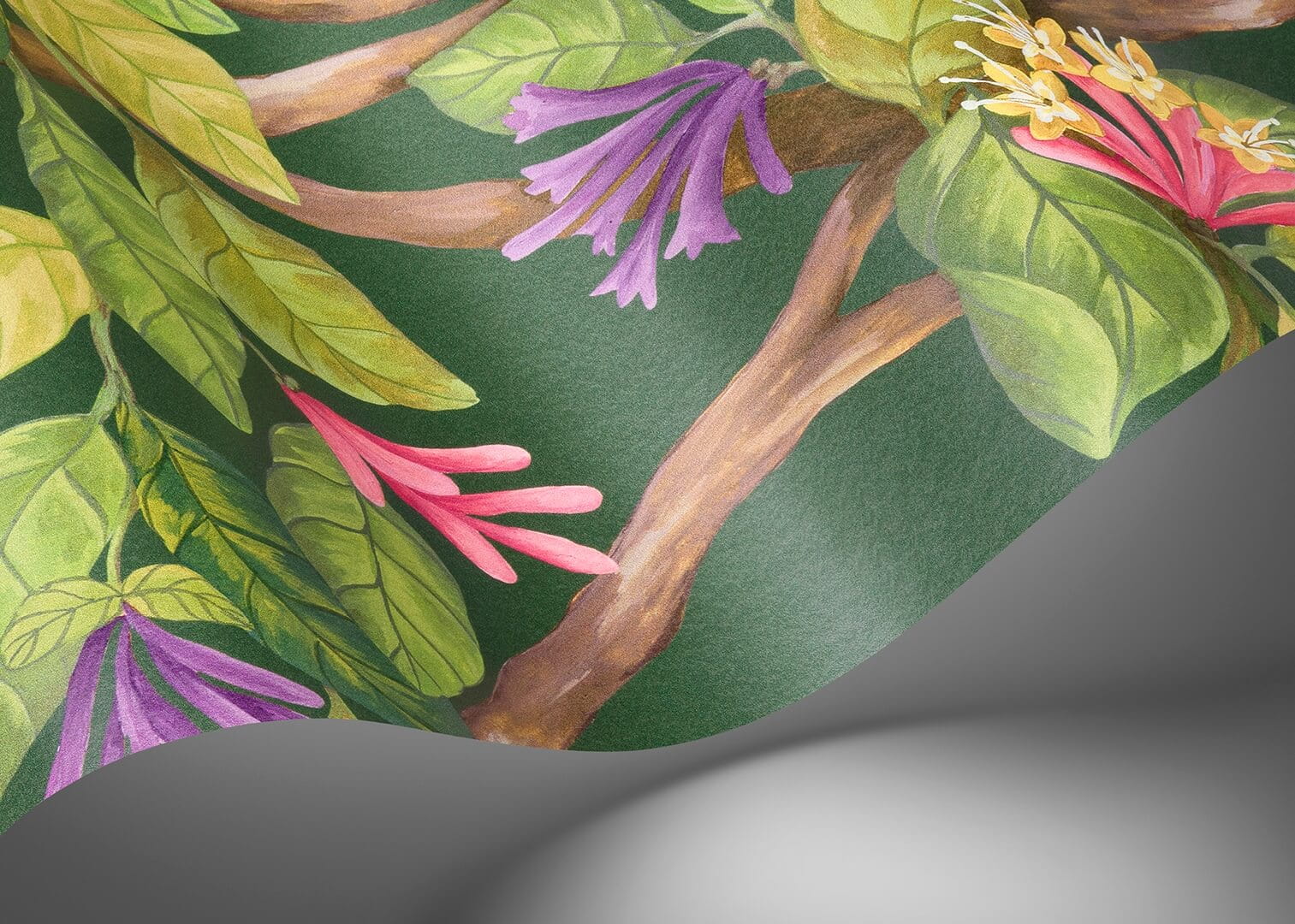 Mural botaniczny - pnącza roślin, ptaki i motyle Cole & Son Hummingbirds Flora 124/2012 Selection of Hummingbirds