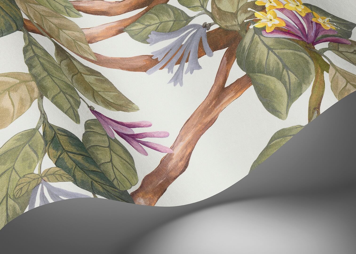 Mural botaniczny - pnącza roślin, ptaki i motyle Cole & Son Hummingbirds Flora 124/2013 Selection of Hummingbirds