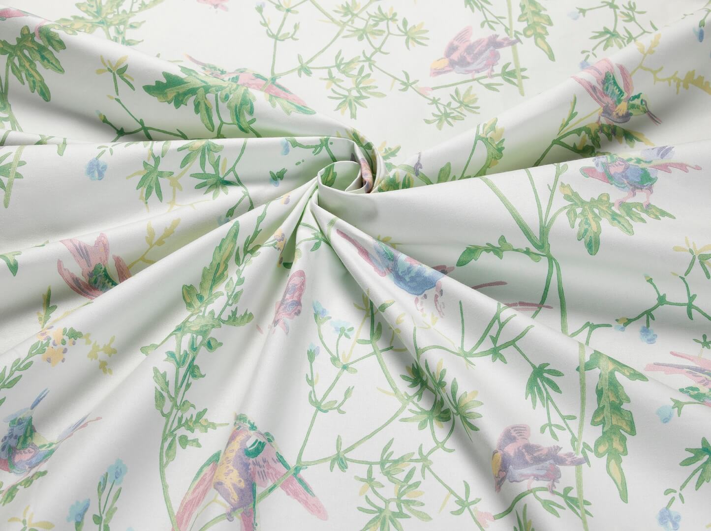 Tkanina bawełniana z botanicznym wzorem Cole & Son Hummingbirds Cotton F125/3009 Selection of Hummingbirds Fabric