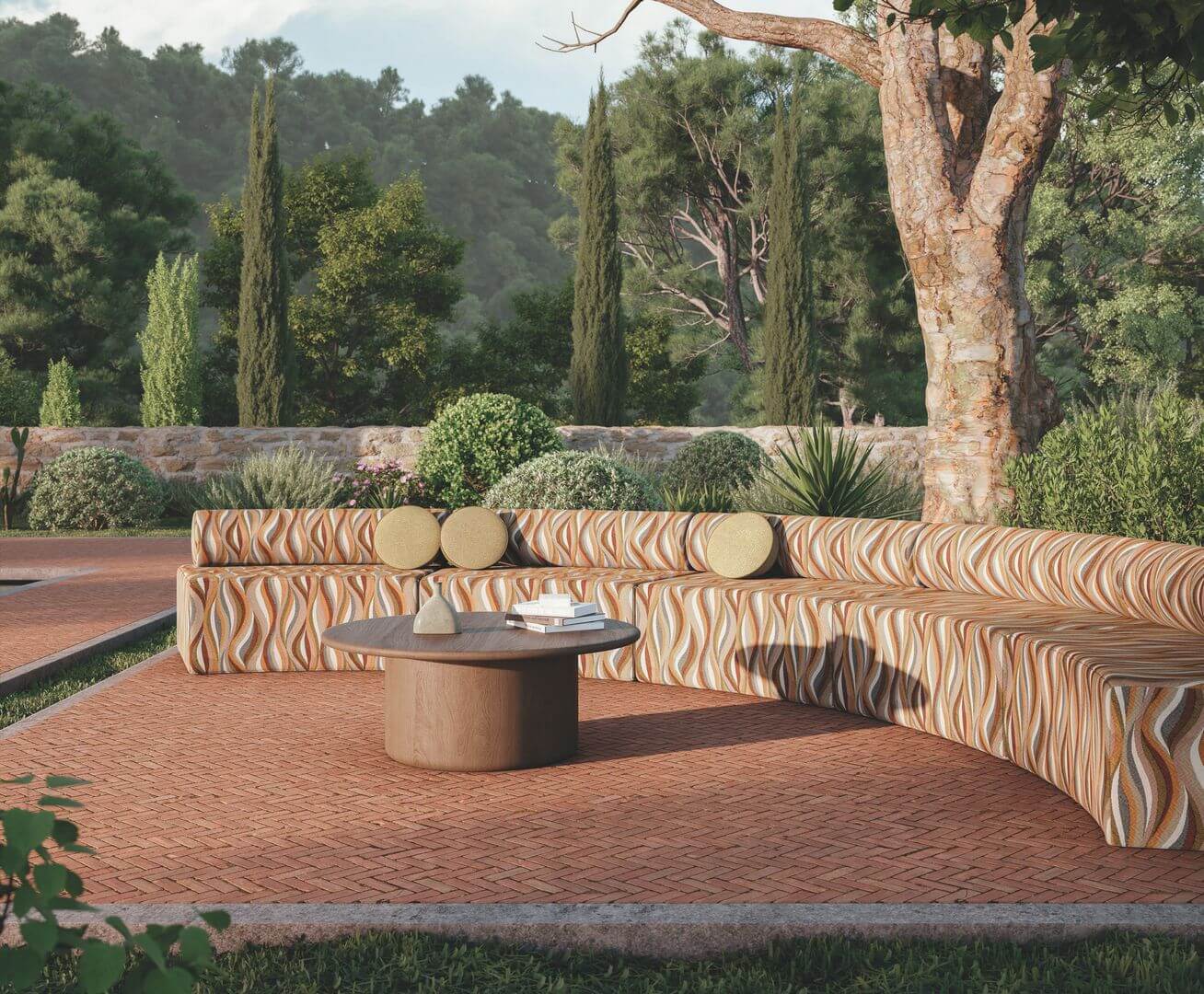 Tkanina żakardowa zewnętrzna Casamance 48060455 West Bay