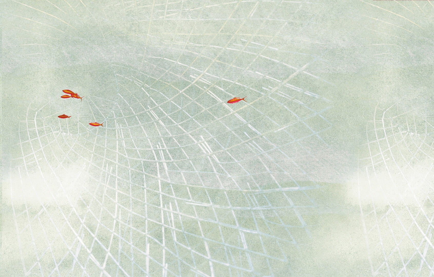 Fototapeta pod prysznic ryby Wall & Deco WET_AN2401 Anassa WET SYSTEM 2024