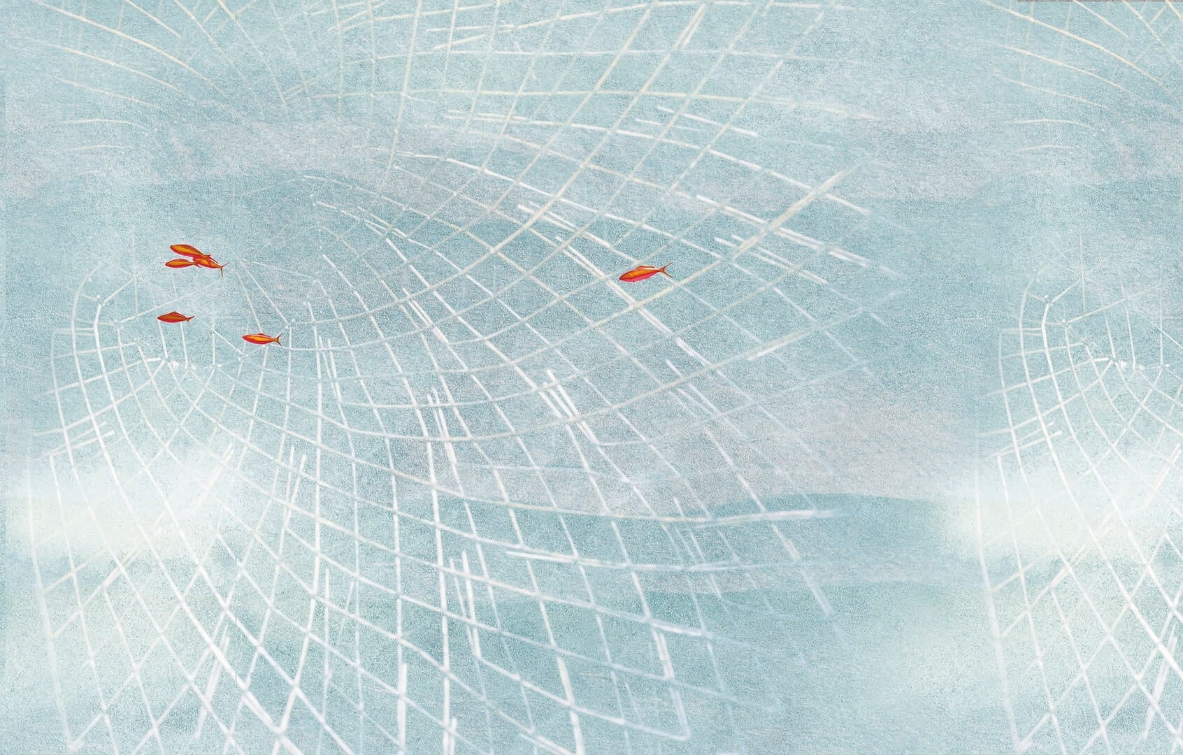 Fototapeta pod prysznic ryby Wall & Deco WET_AN2402 Anassa WET SYSTEM 2024