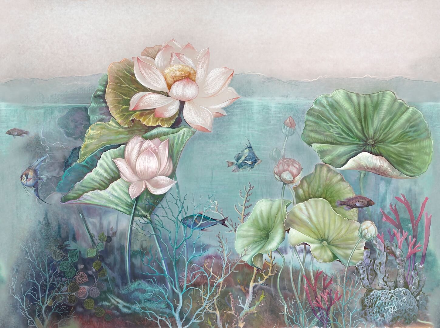 Fototapeta pod prysznic podwodny świat Wall & Deco WET_OX2401 Oxygen WET SYSTEM 2024