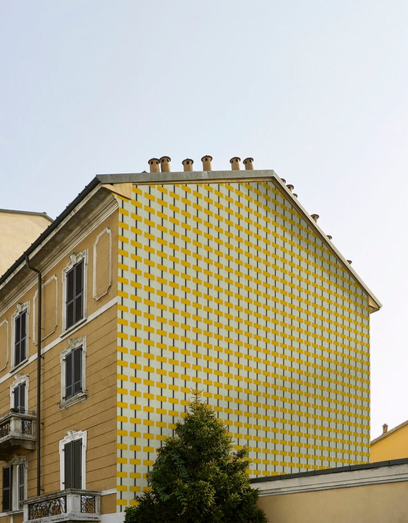 Fototapeta zewnętrzna geometryczna Wall & Deco OUT_BM2202 Between the lines - Milano OUT Systen 2022