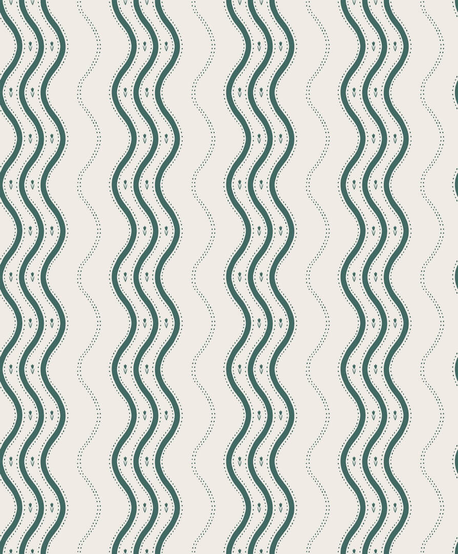 Tapeta falujące paski Sandberg S10368 Ben Emerald Tidlösa