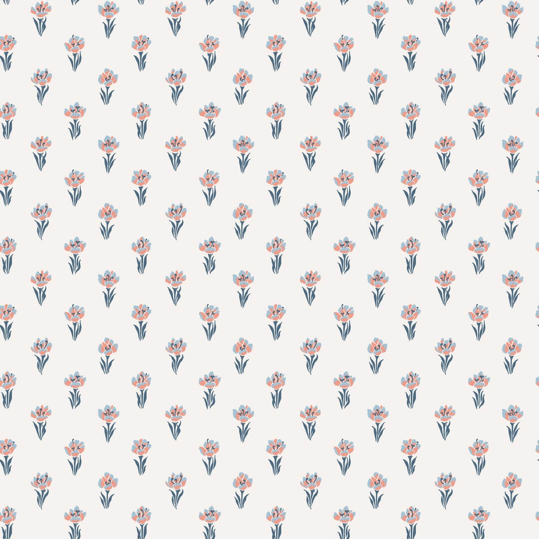 Tapeta kwiatki Sandberg S10372 Betty Blue Tidlösa