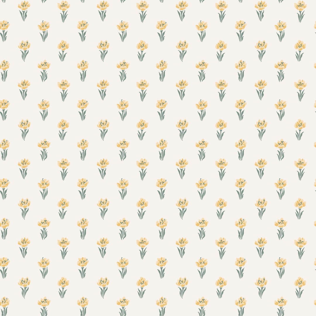 Tapeta kwiatki Sandberg S10373 Betty Yellow Tidlösa