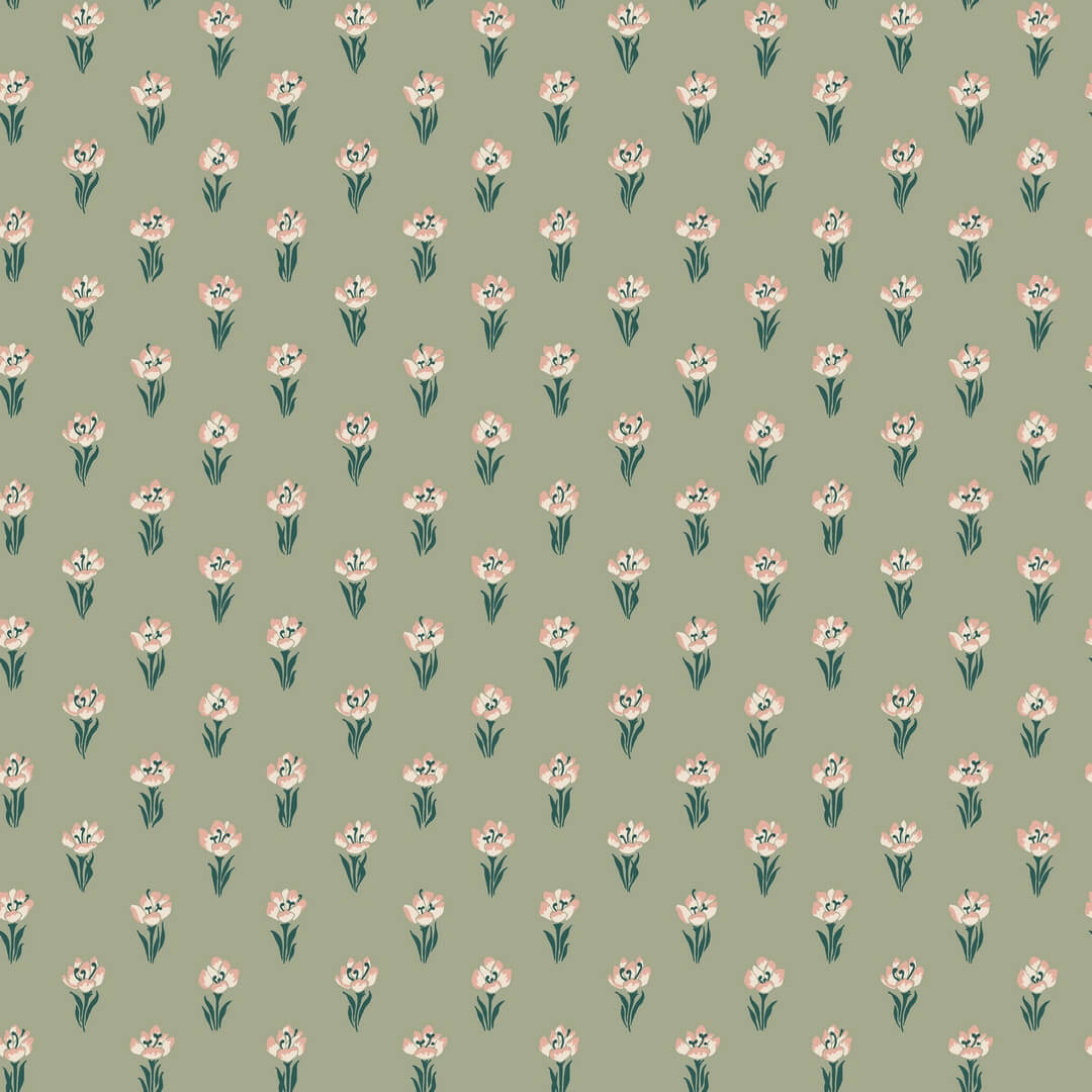 Tapeta kwiatki Sandberg S10374 Betty Green Tidlösa