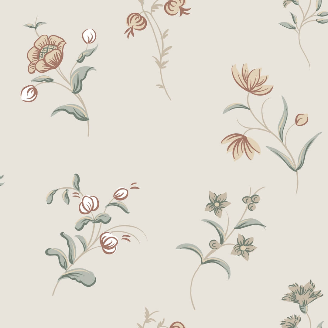Tapeta kwiaty Sandberg S10391 Hanna Sandstone Tidlösa