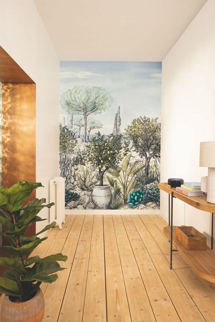 Mural prowansalski krajobraz Caselio 105477705 S Baux De Provence Cal Azur