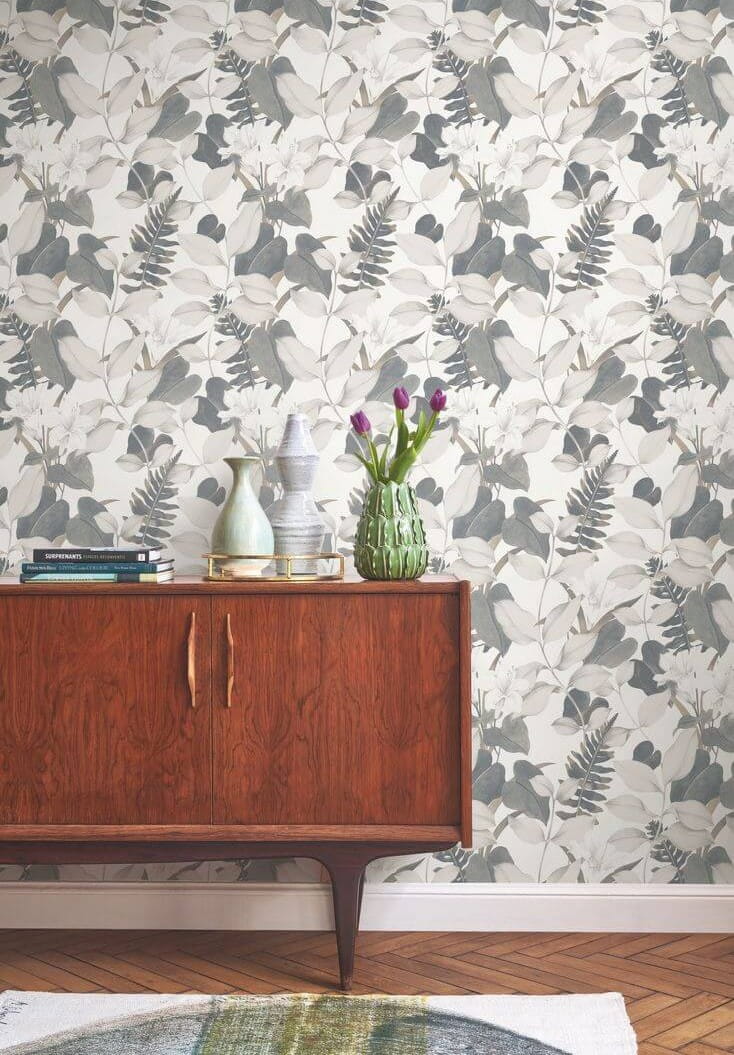 Tapeta roślinna Casadeco SOLI 200269519 Royal Lily Soliflore