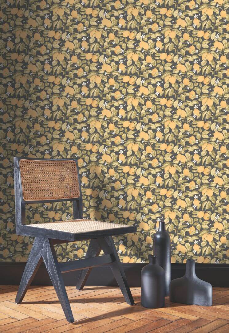 Tapeta cytryny Casadeco SOLI 200270900 Lemon Tree Soliflore