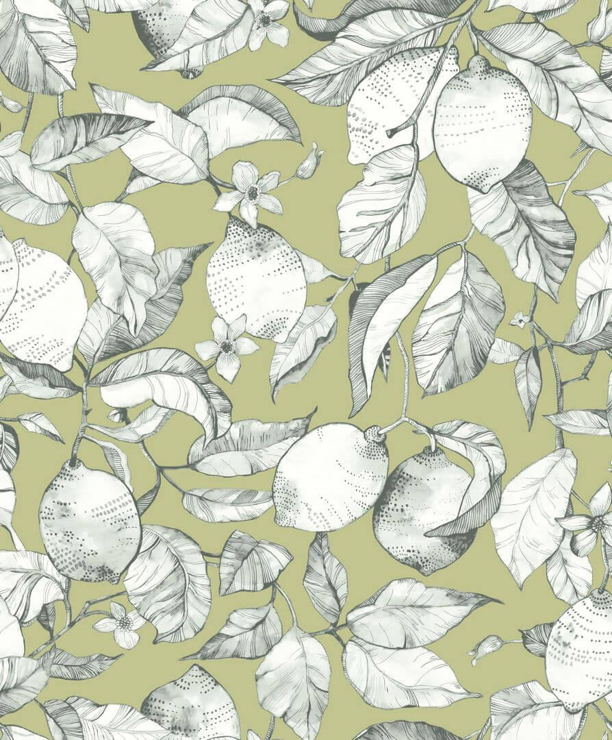 Tapeta cytryny Casadeco SOLI 200277313 Lemon Tree Soliflore