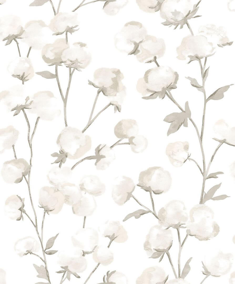 Tapeta kwiaty bawełny Casadeco SOLI 200291111 Cotton Flower Soliflore