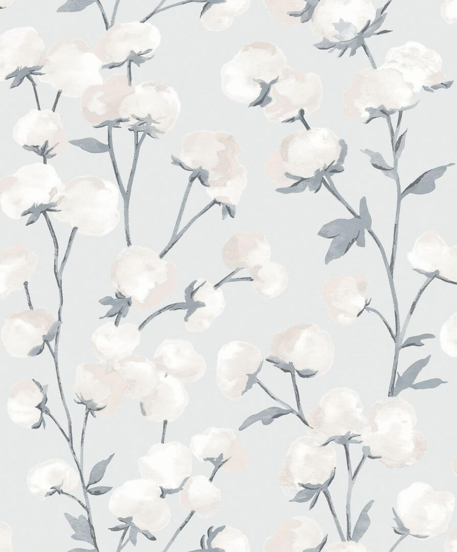 Tapeta kwiaty bawełny Casadeco SOLI 200296226 Cotton Flower Soliflore
