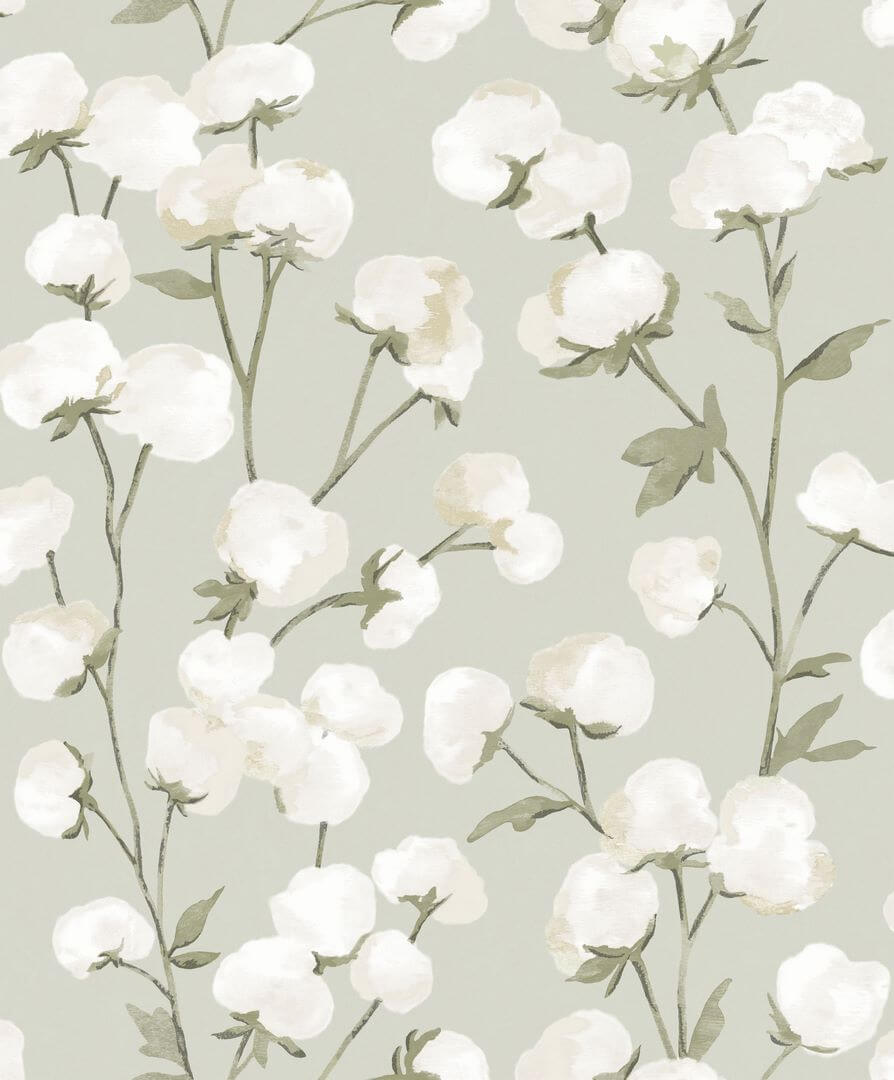 Tapeta kwiaty bawełny Casadeco SOLI 200297202 Cotton Flower Soliflore