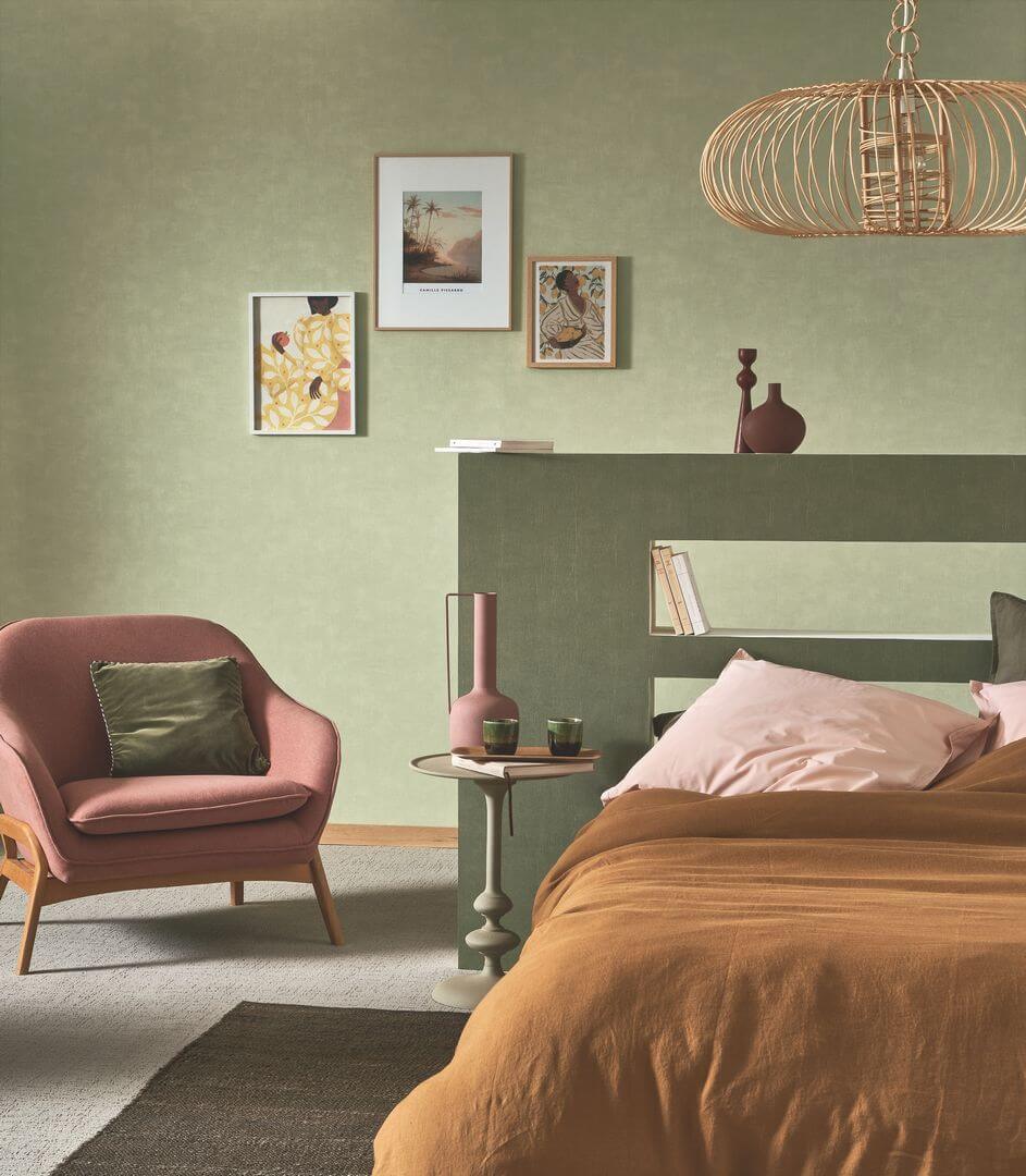 Tapeta jak muślinowe płótno Casadeco ETAM 200257020 Etamine