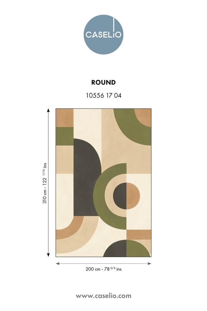 Mural geometryczny Caselio GPC 105561704 L Round Graphic