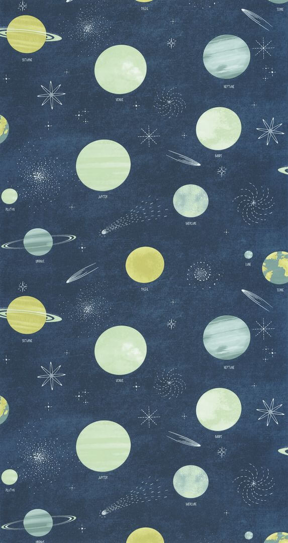 Tapeta planety Caselio MNM 105686066  La Voie Lactee Les Minis Mondes - tapeta fluorescencyjna