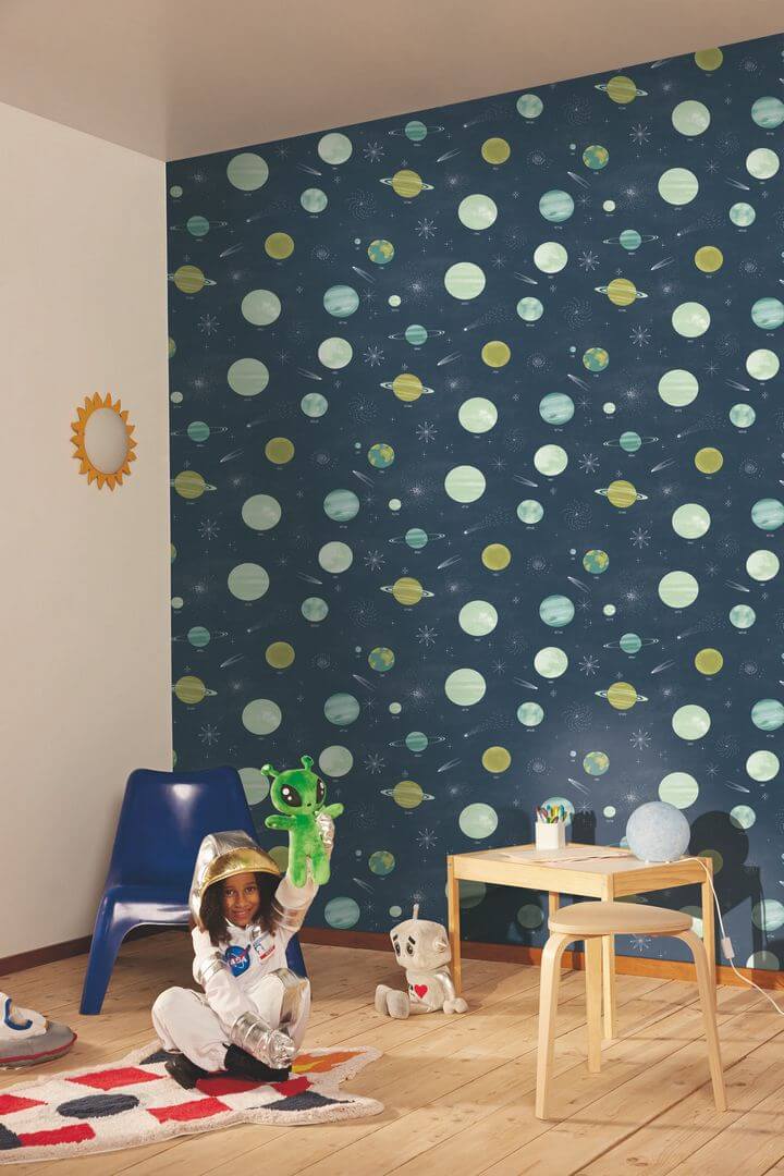 Tapeta planety Caselio MNM 105686066  La Voie Lactee Les Minis Mondes - tapeta fluorescencyjna