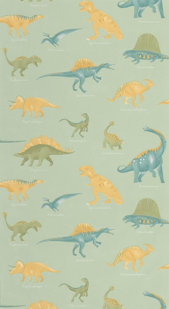 Tapeta dinozaury Caselio MNM 105707001 Jurassique Les Minis Mondes