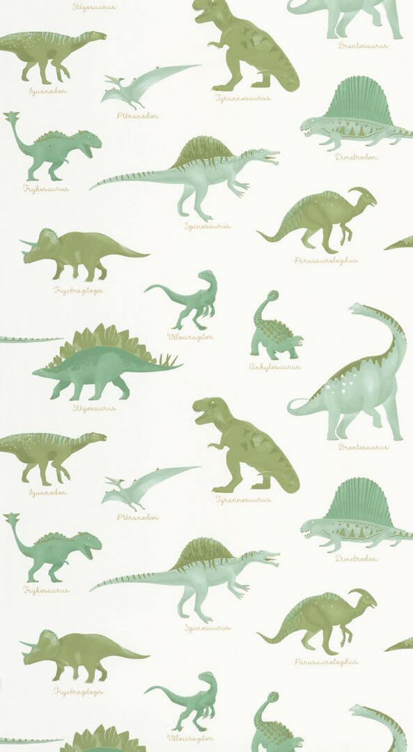 Tapeta dinozaury Caselio MNM 105707100 Jurassique Les Minis Mondes