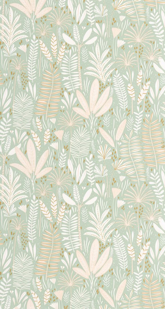 Tapeta tropikalne liście Caselio MNM 105727010 Herbes Folles Les Minis Mondes