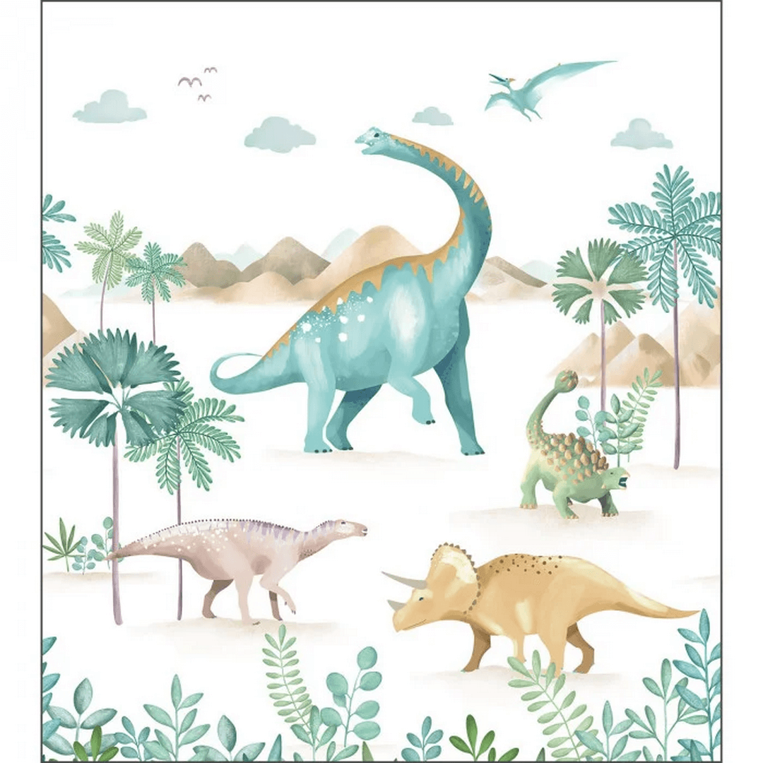 Mural dinozaury Caselio MNM 105774501 M Le Monde Des Dinosaures Les Minis Mondes