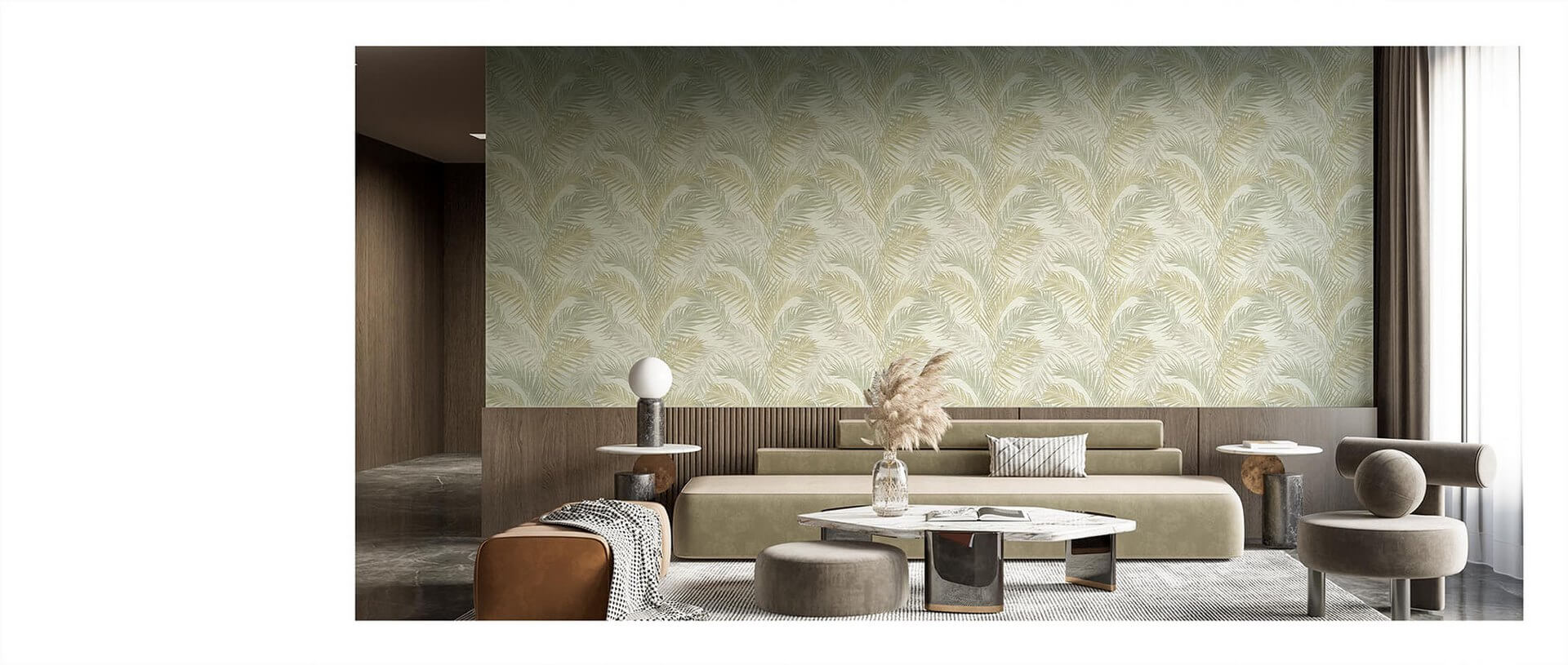 Tapeta palmowe liście Cristiana Masi 33316 Tradizioni