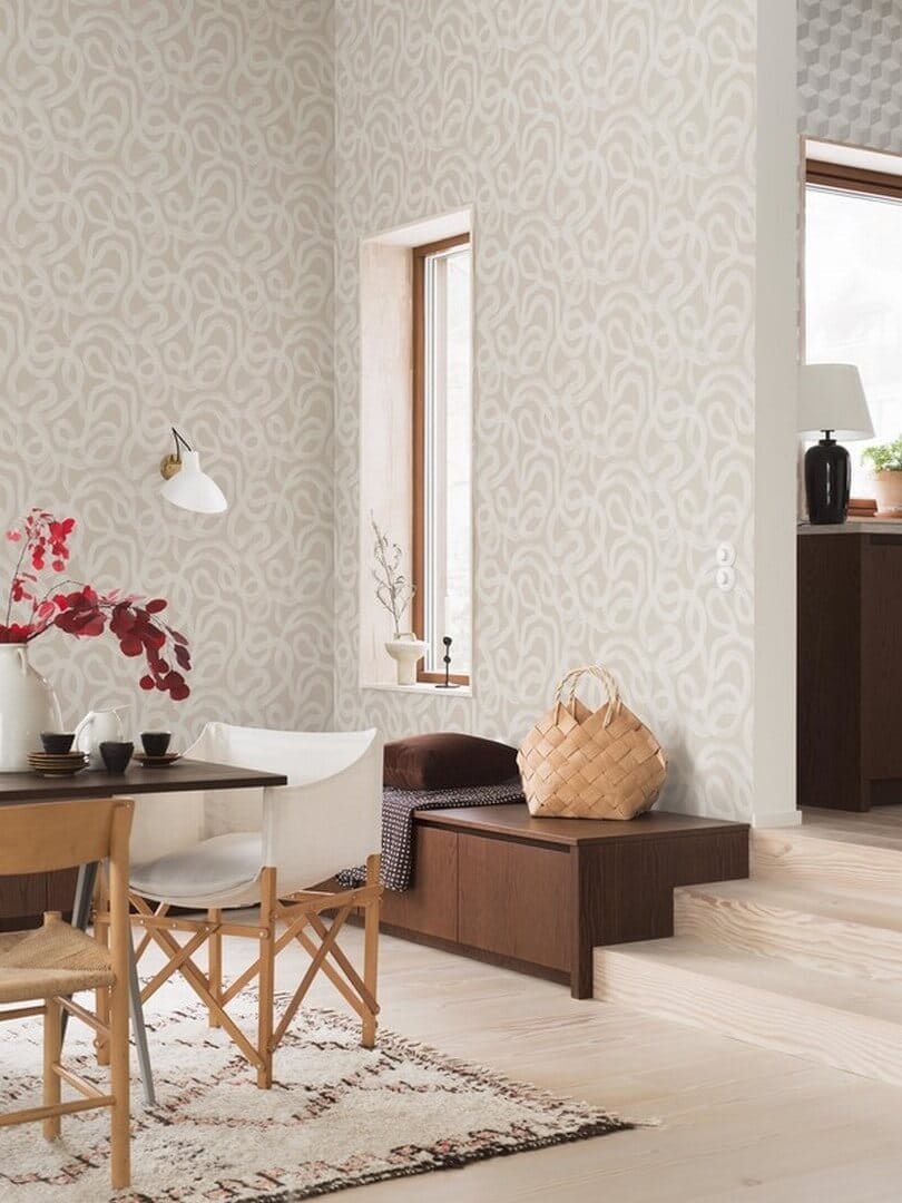 Tapeta abstrakcyjna Boras Tapeter 4734 Curve Graphics