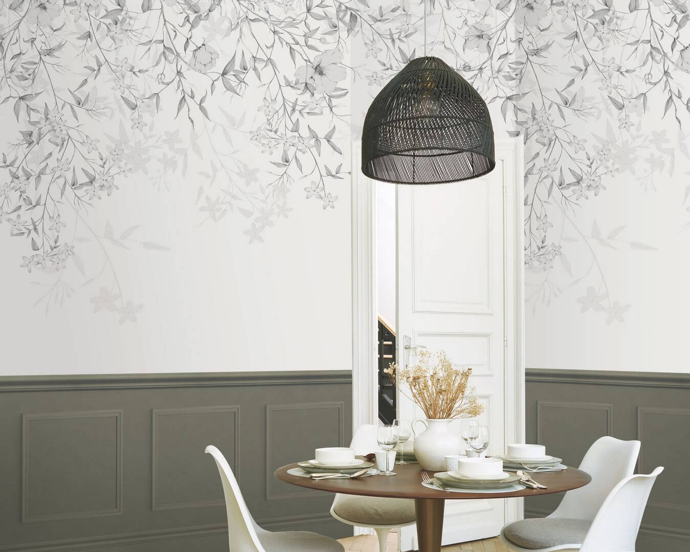 Mural roślinne pnącza Casadeco WDWD 200199409 L Flore Enchantee Wonderwalls 2