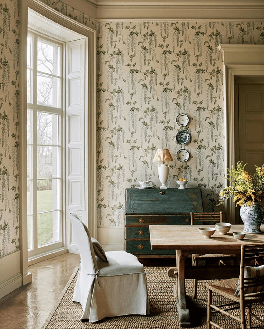 Tapeta kwiaty wisterii Colefax and Fowler 07157/02 Seraphina Ashdown