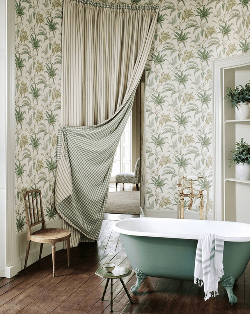 Tapeta liście paproci Colefax and Fowler W7015-01 Woodfern Ashdown