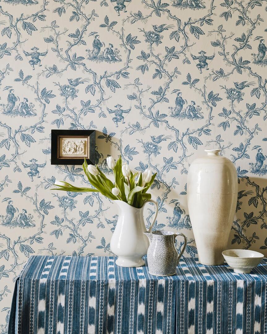 Tapeta Toile de Jouey Colefax and Fowler W7017-06 Toile Chinoise Ashdown