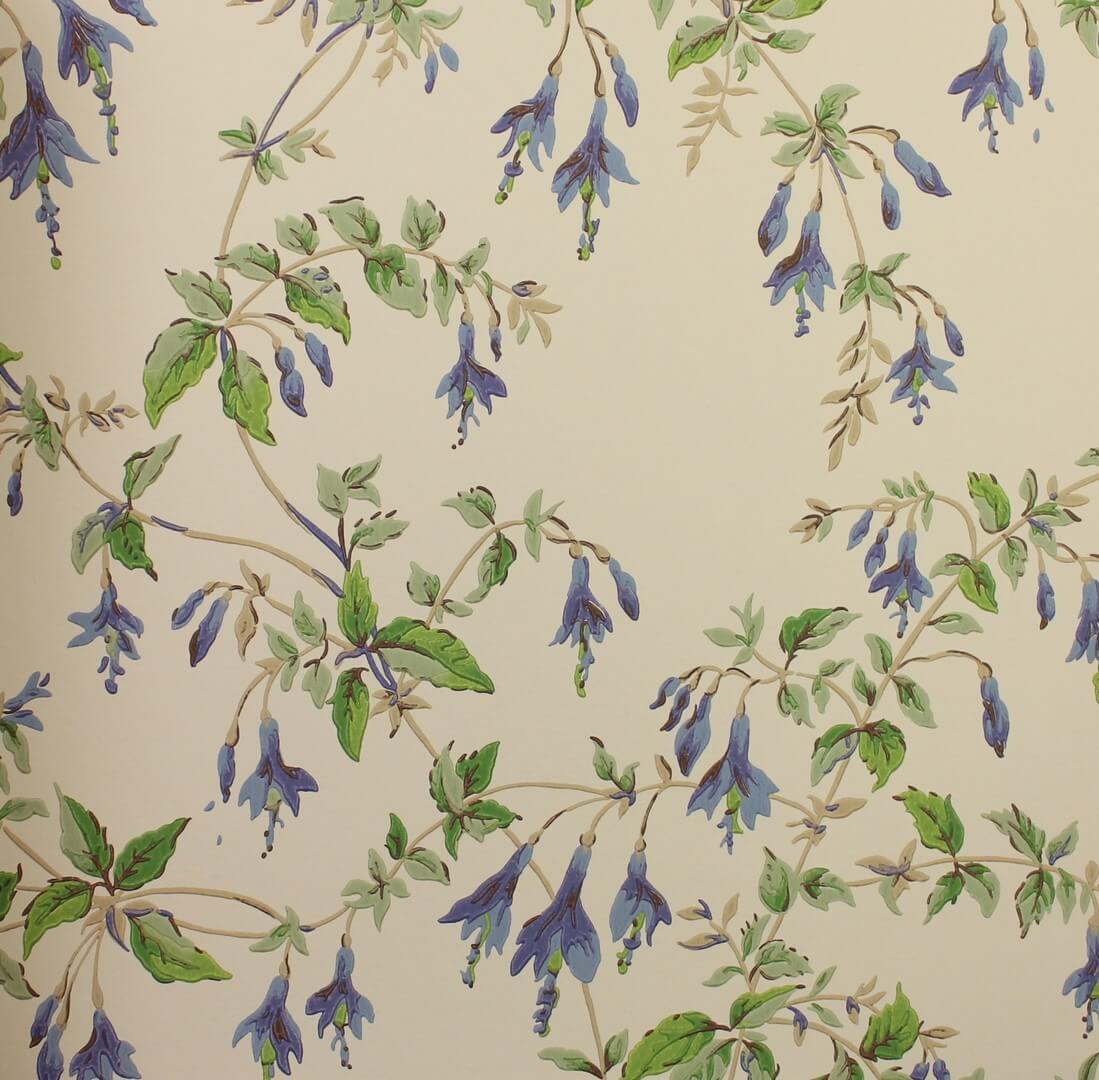 Tapeta roślinna Colefax and Fowler W7018-01 Fuchsia Ashdown